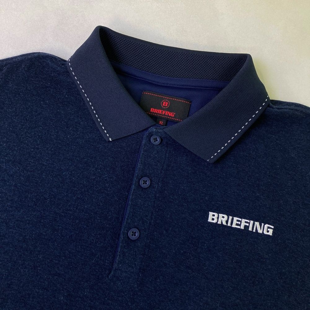 サイズ：XL BRIEFING GOLF ブリーフィング 2024年モデル 起毛 半袖