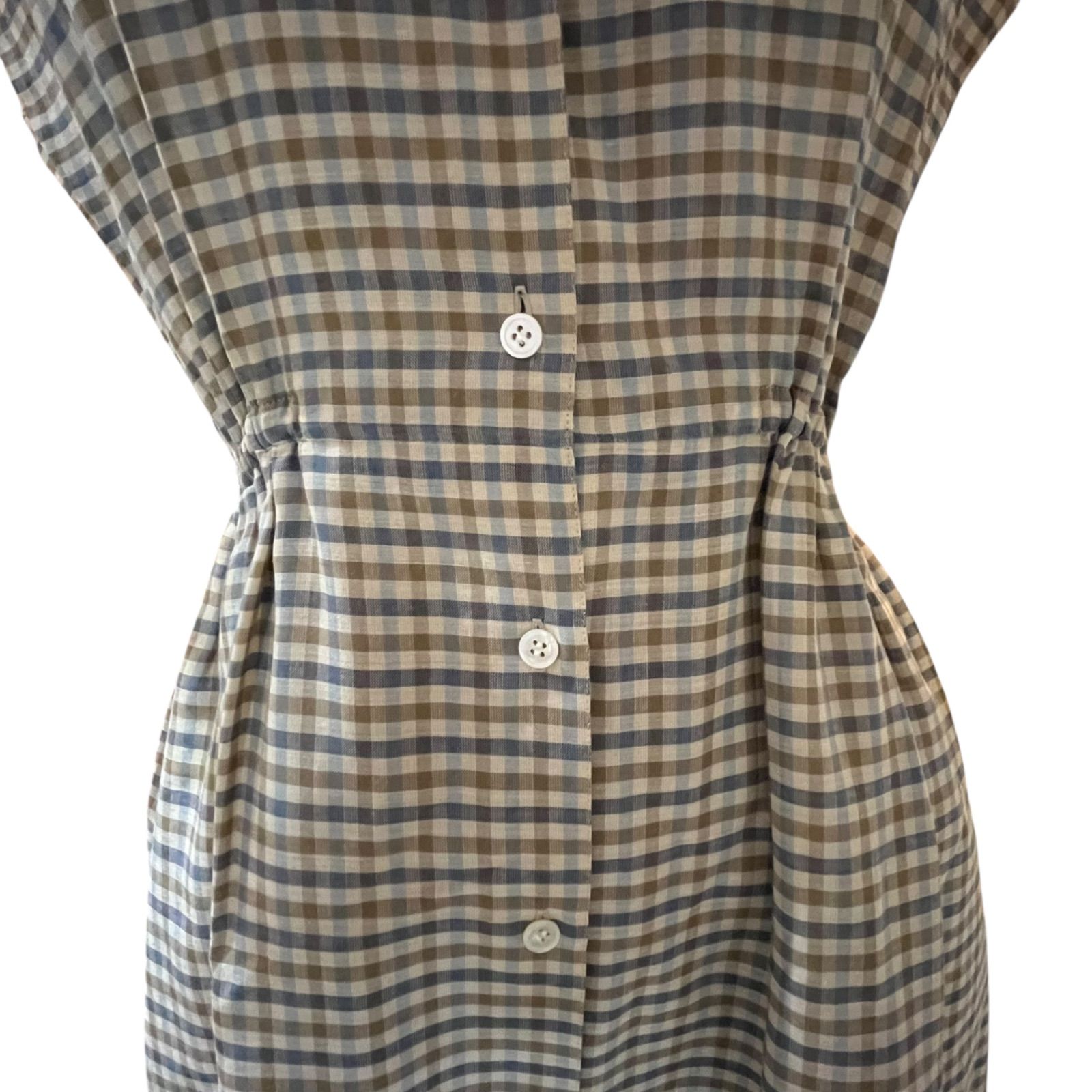 管34457】Burberrys バーバリーズ チェック シャツ ワンピース