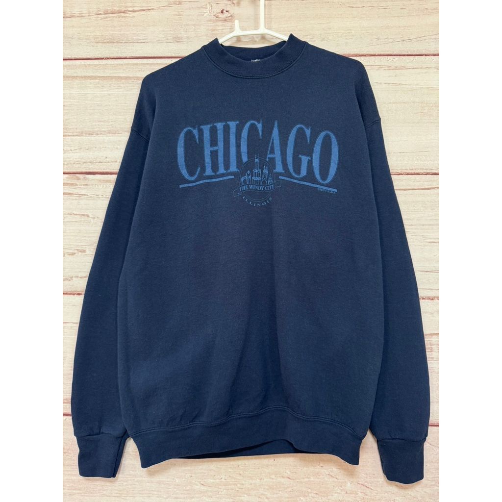フルーツオブザルーム　90s USA VINTAGE スウェット　トレーナー　古着　シカゴ　CHICAGO