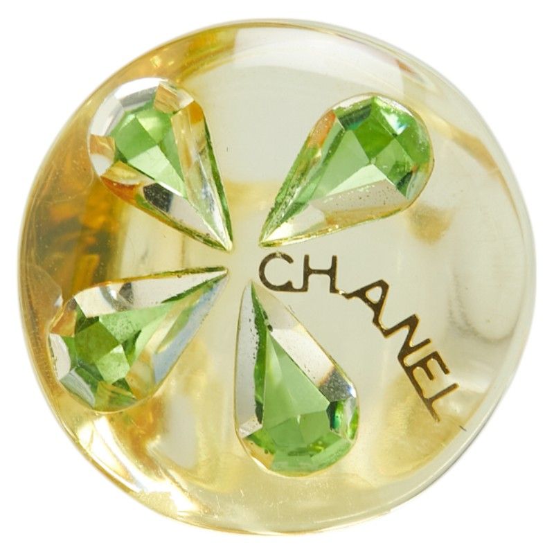 シャネル クローバー クリア グリーン プラスチック レディース CHANEL 1-0210613