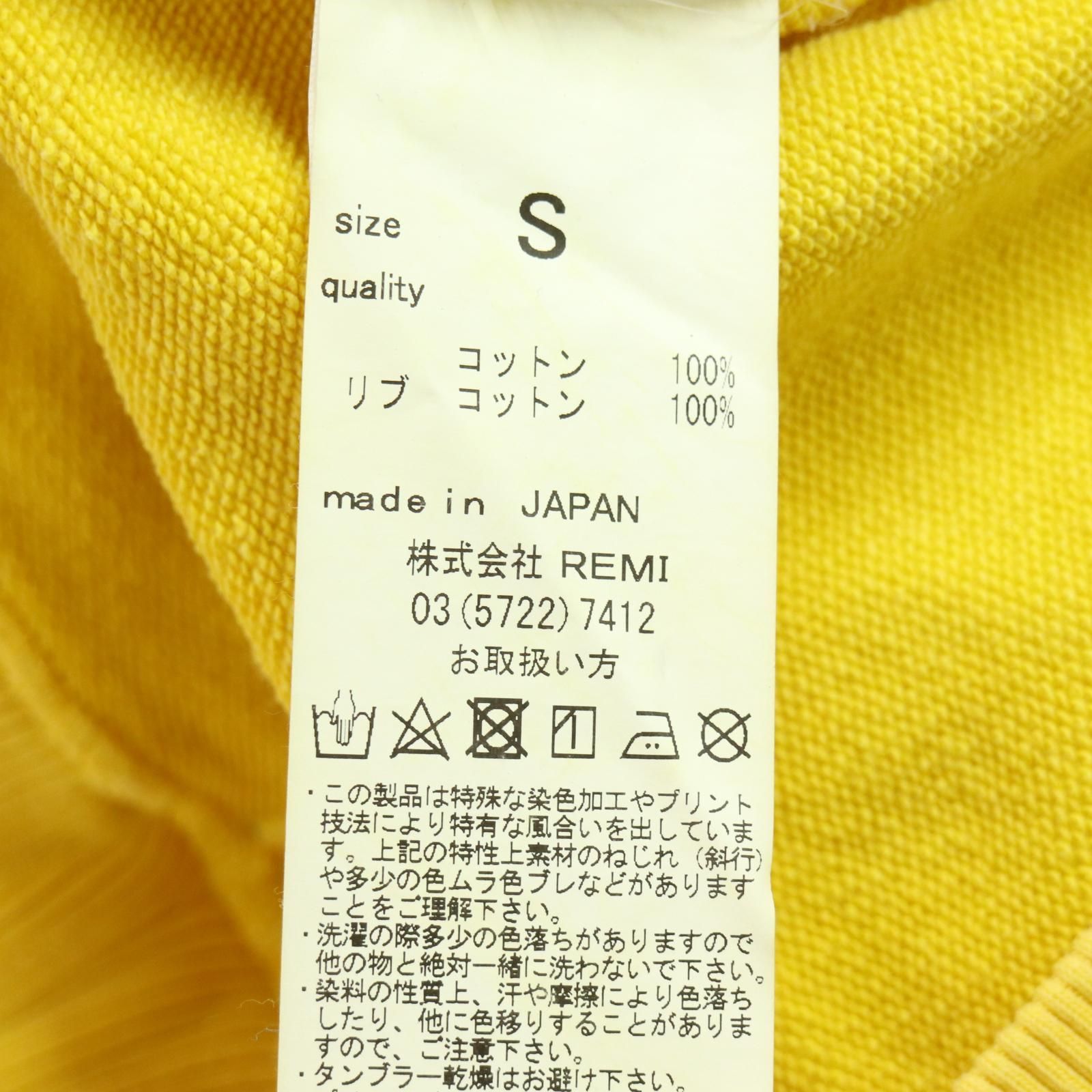 REMI RELIEF(レミレリーフ) 切りっぱなし ラグランスリーブ 半袖