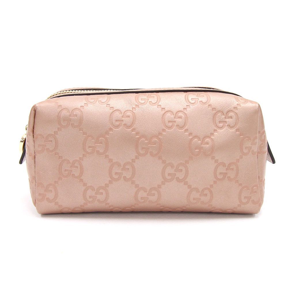 GUCCI - GUCCI コスメポーチ 化粧ポーチ グッチシマ レザー