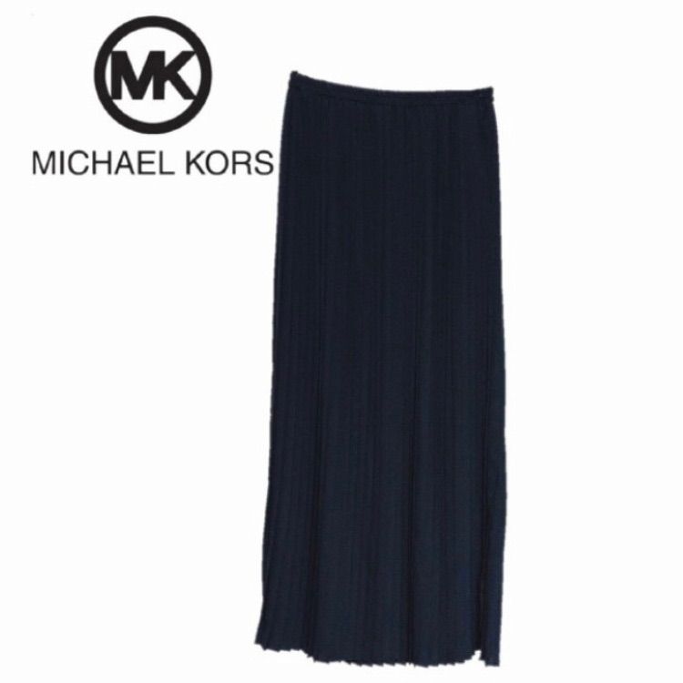 新品】MICHAEL KORS マイケルコース プリーツ ロングスカート スリット 