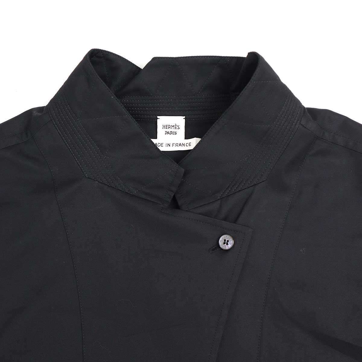 HERMES エルメス 23AW コットンリボンデザインブラウスシャツ