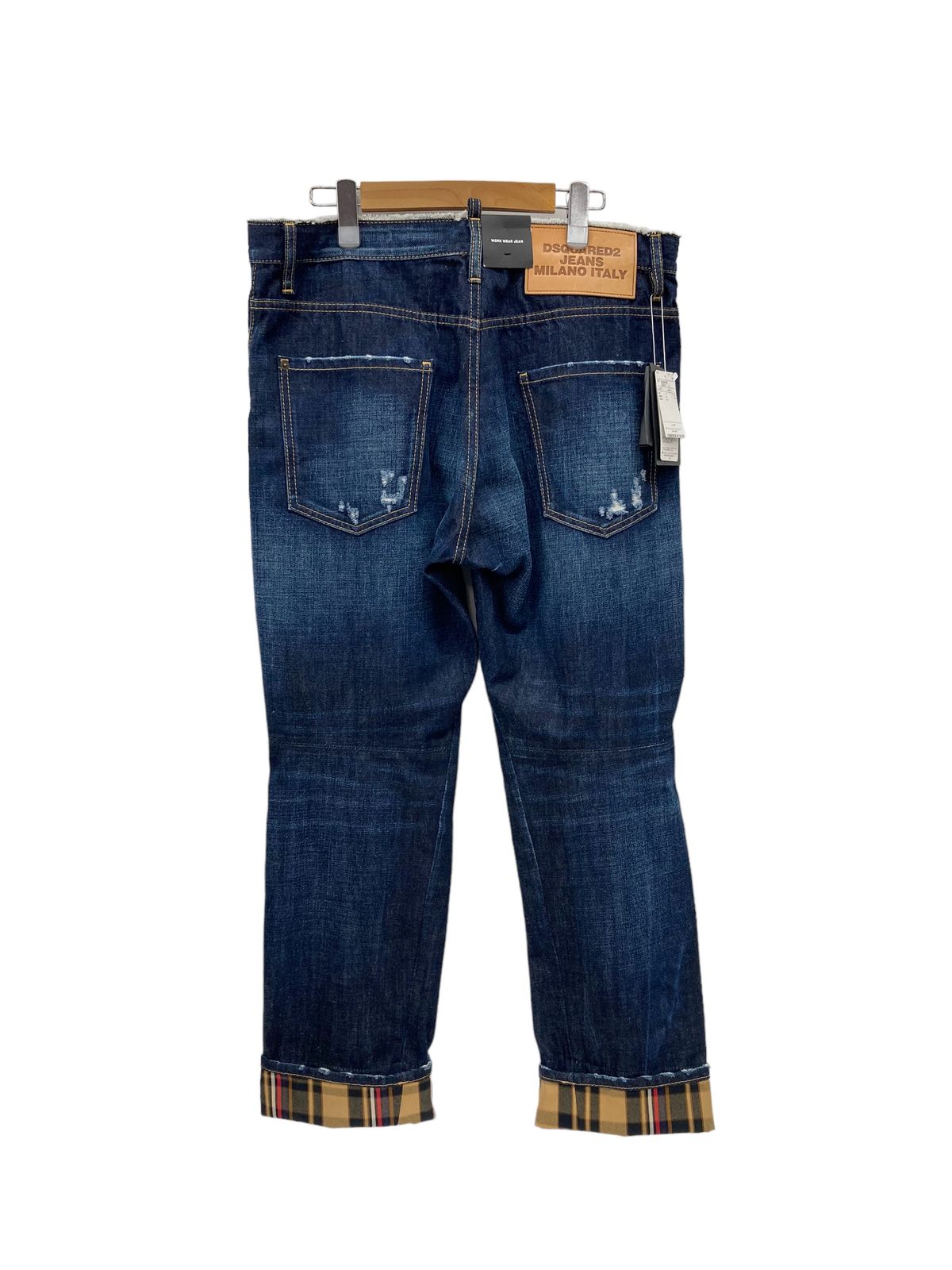 DSQUARED2 (ディースクエアード)21SS 20CM FRAYED WAIST WORK WEAR COMBAT JEANS  コンバットジーンズ S74LB1007 S30214 50 インディゴ/028 メルカリ