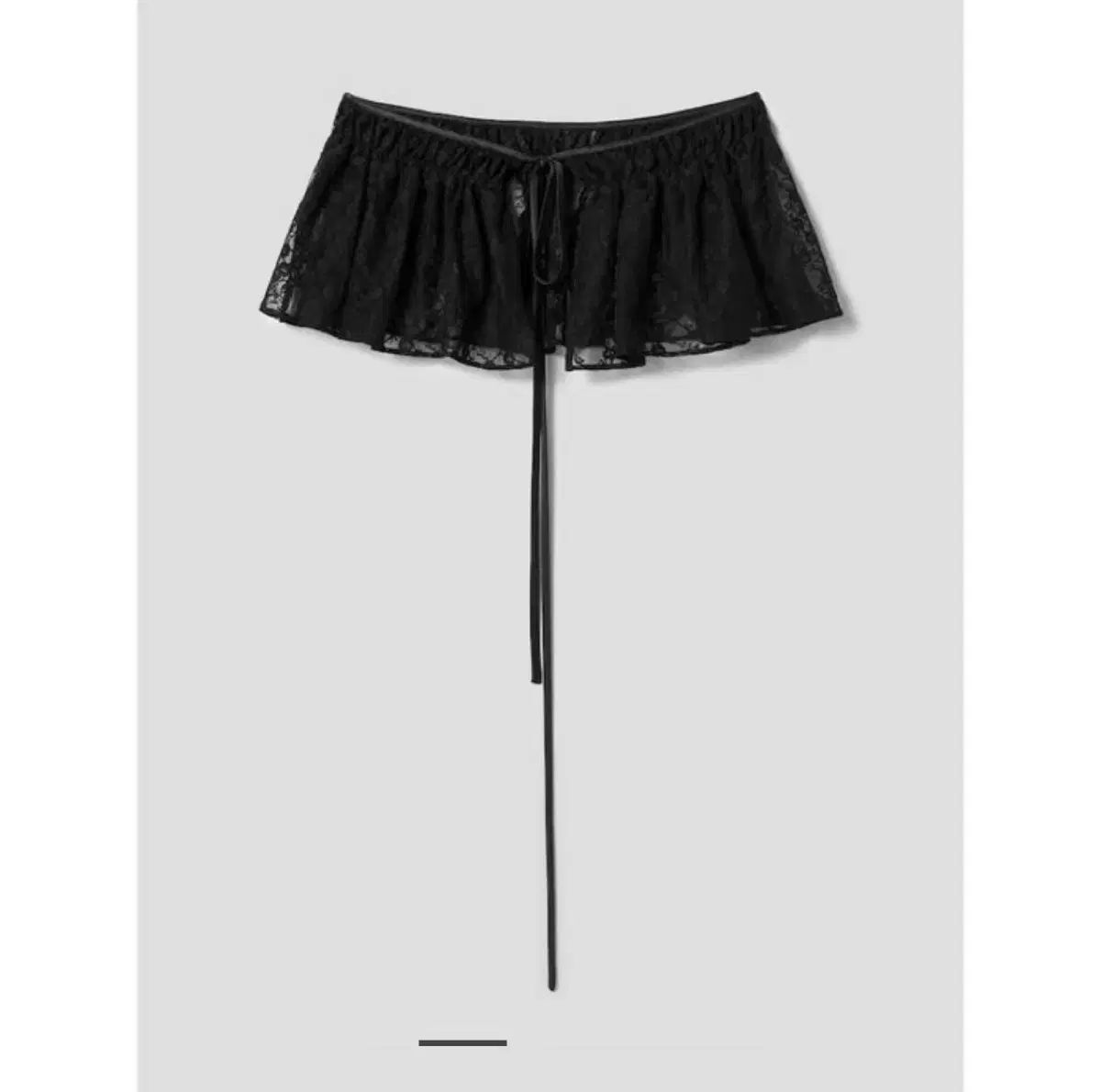 アンジェ Lace Chouchou Wrap Skirt Black