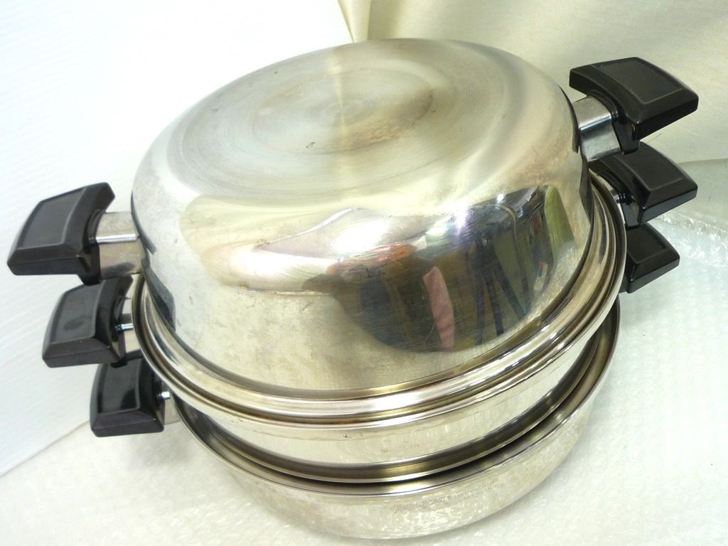 Royal Queen ロイヤルクイーン 蒸し器大鍋セット 両手鍋