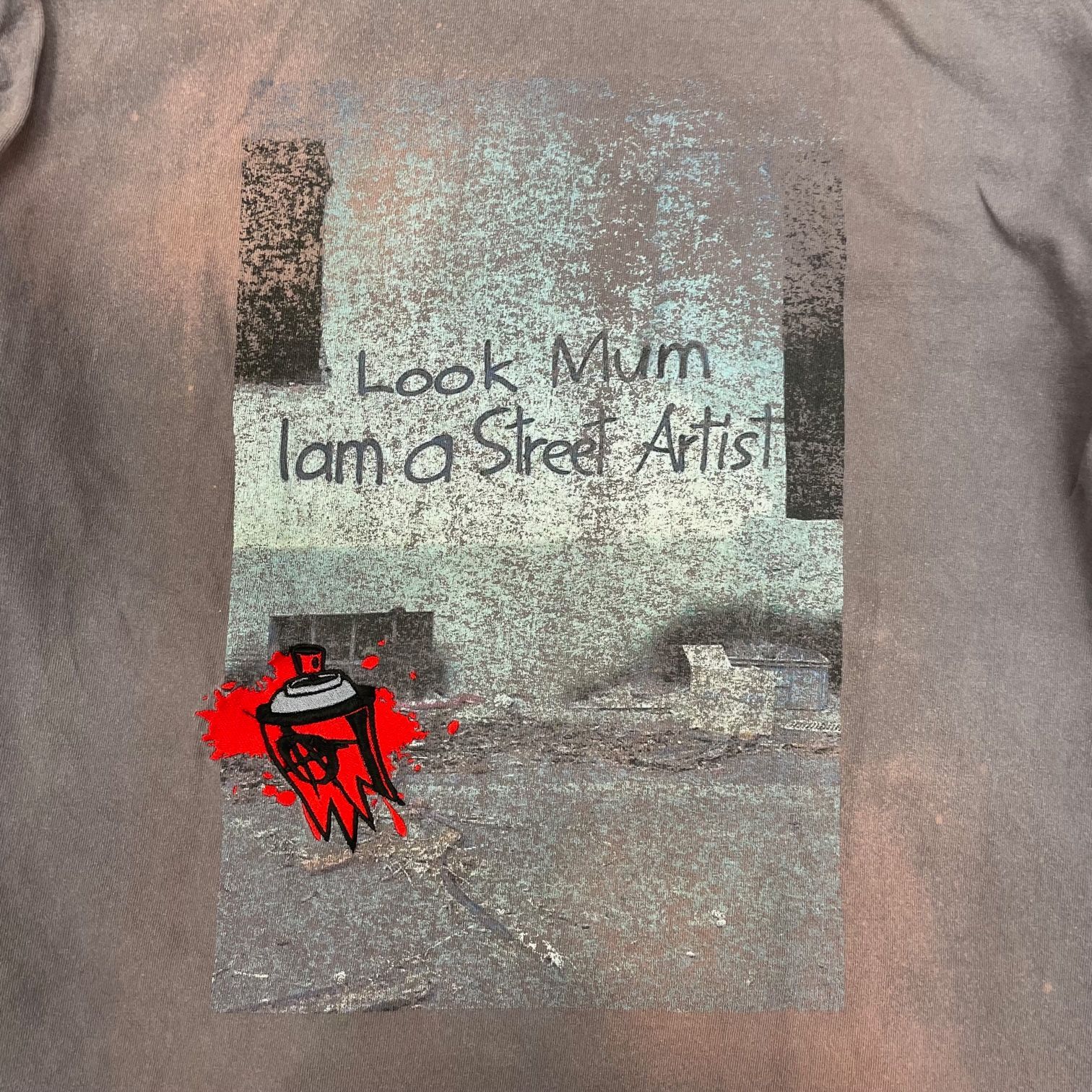 CVTVLIST クロスプリント ロングスリーブ カットソー Tシャツ