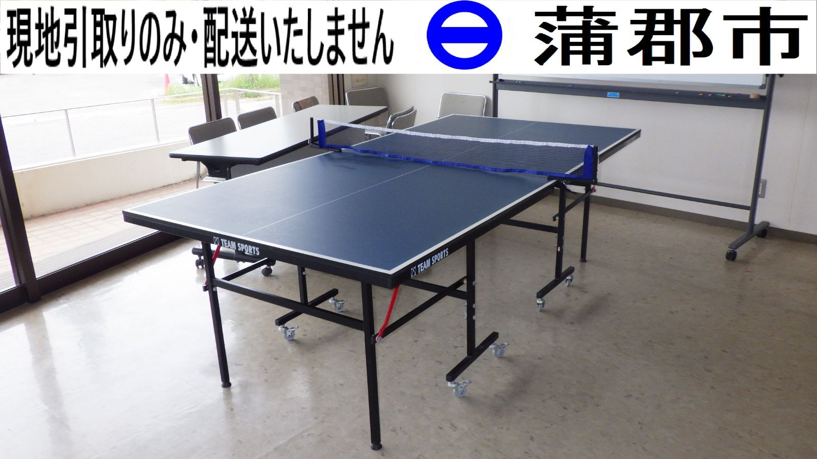 【現地引取のみ、リユース品】卓球台　家庭用サイズ　セパレートタイプ カイザー社製