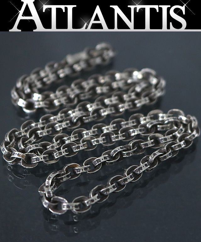 CHROME HEARTS 銀座店 クロムハーツ ペーパーチェーン ネックレス 24インチ メンズ シルバー SV925 98815