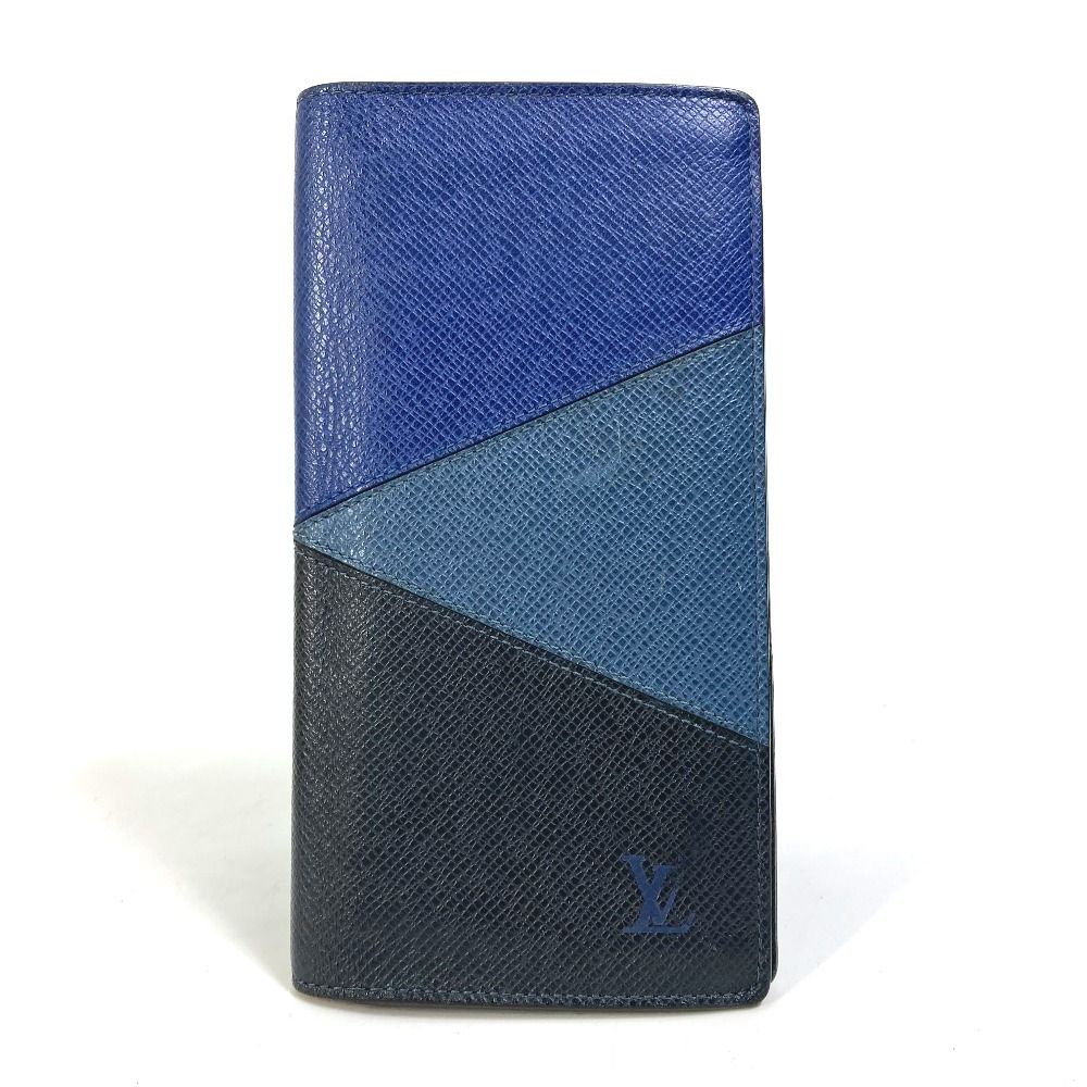 小物Louis Vuitton タイガ ポルトフォイユ ブラザ NM ブルー 財布