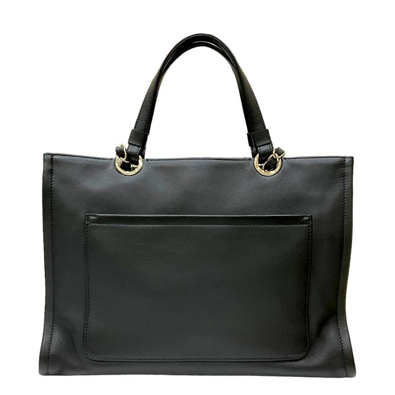 シャネル CHANEL ココマーク 2wayチェーントートバッグ ブラック  