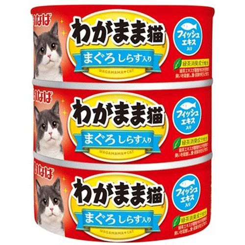 いなば わがまま猫 まぐろ しらす入り 140g×3缶 1ケース54缶