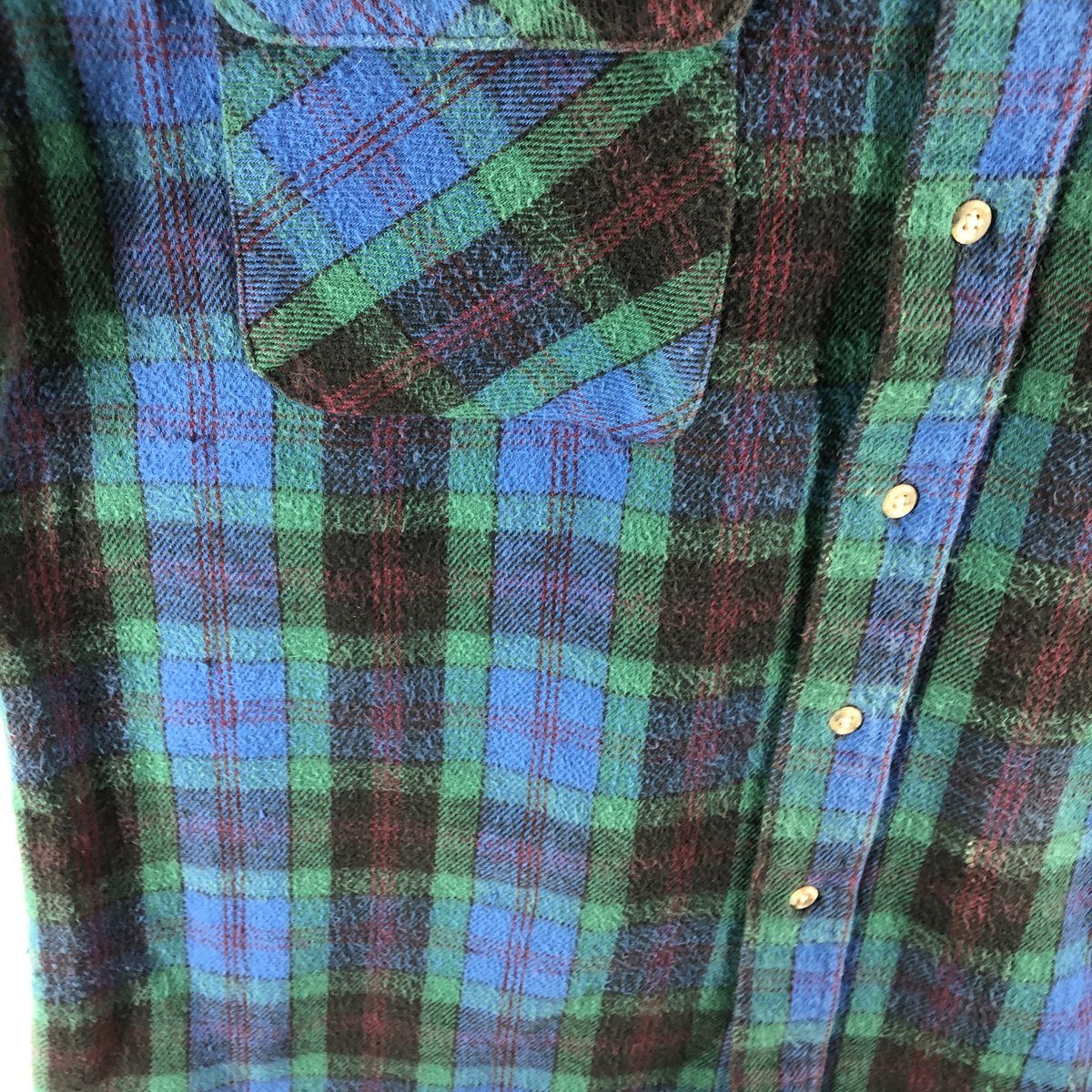 古着 80~90年代 ビッグスミス Big Smith 長袖 ヘビーネルチェックシャツ メンズXL相当 ヴィンテージ /eaa522048