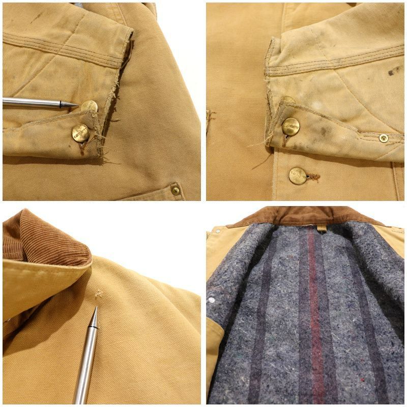 00s Carhartt 裏地ブランケット ミシガンチョアコート ダック