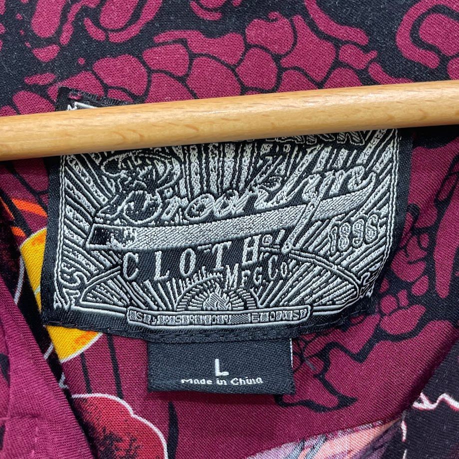 アロハシャツ レーヨンシャツ 総柄 US古着 半袖 シャツ ボタン
