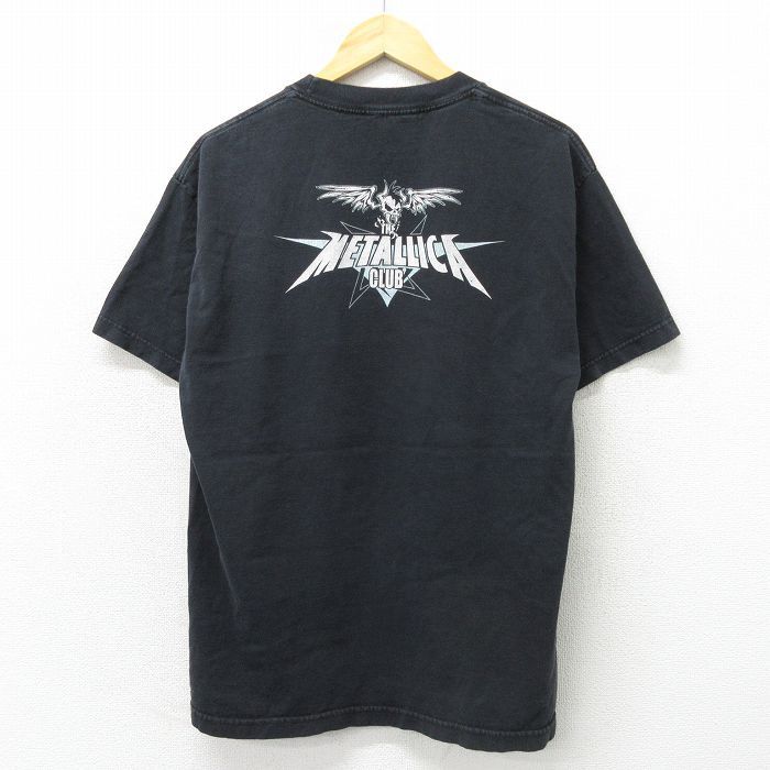 L/古着 半袖 ビンテージ ロック バンド Tシャツ メンズ 00s メタリカ