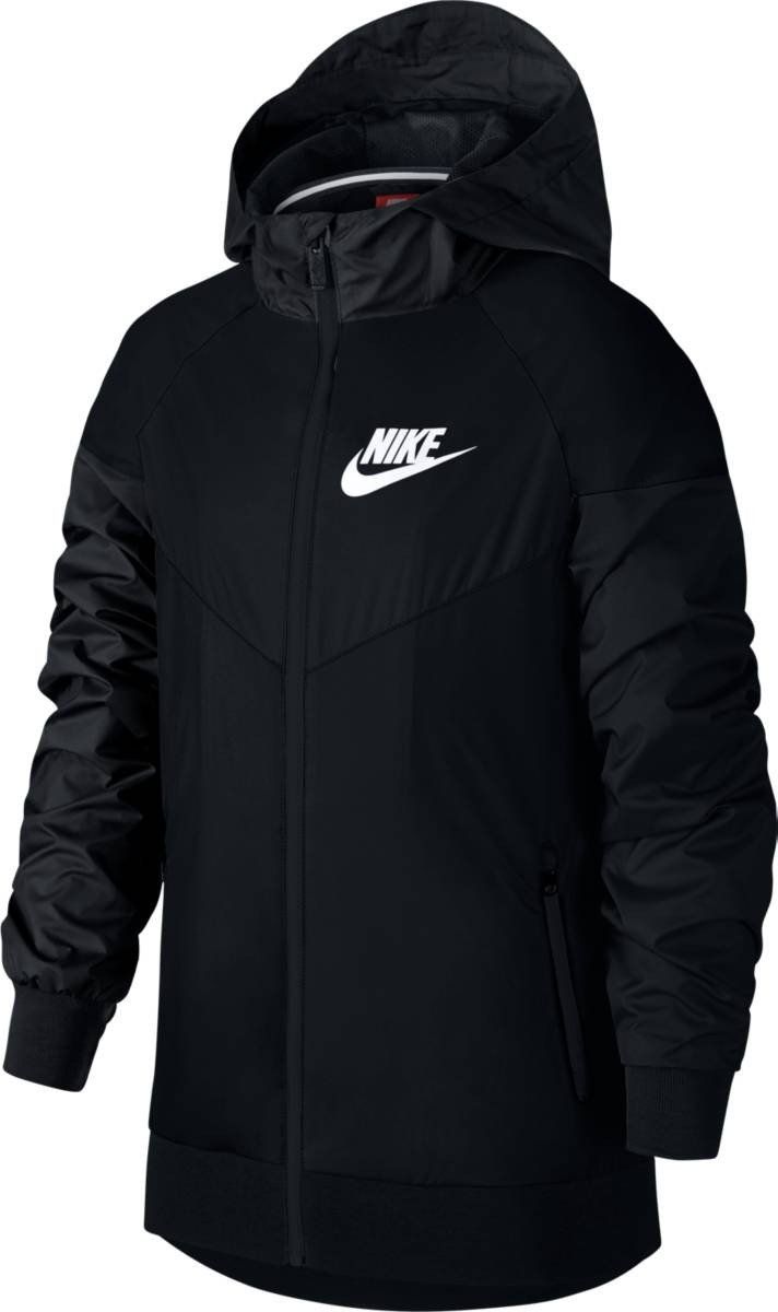 17HO ナイキ NIKE ナイキ YTH ウィンドランナー フーディ ジャケット 850443-011 ジュニア ブラック 160