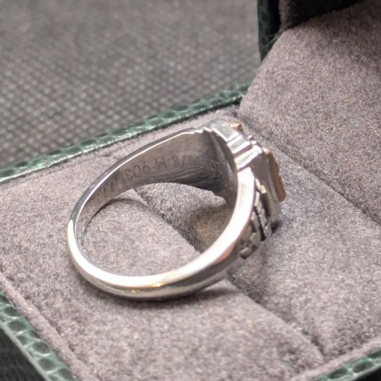 JOSTENS LTM 2015年カレッジリング14号アールデコ クリアシールド