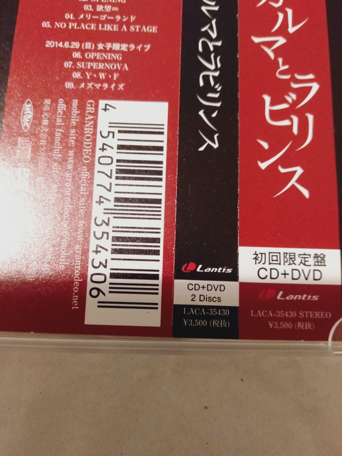 CD+DVD】GRANRODEO / カルマとラビリンス[初回限定盤] - メルカリ