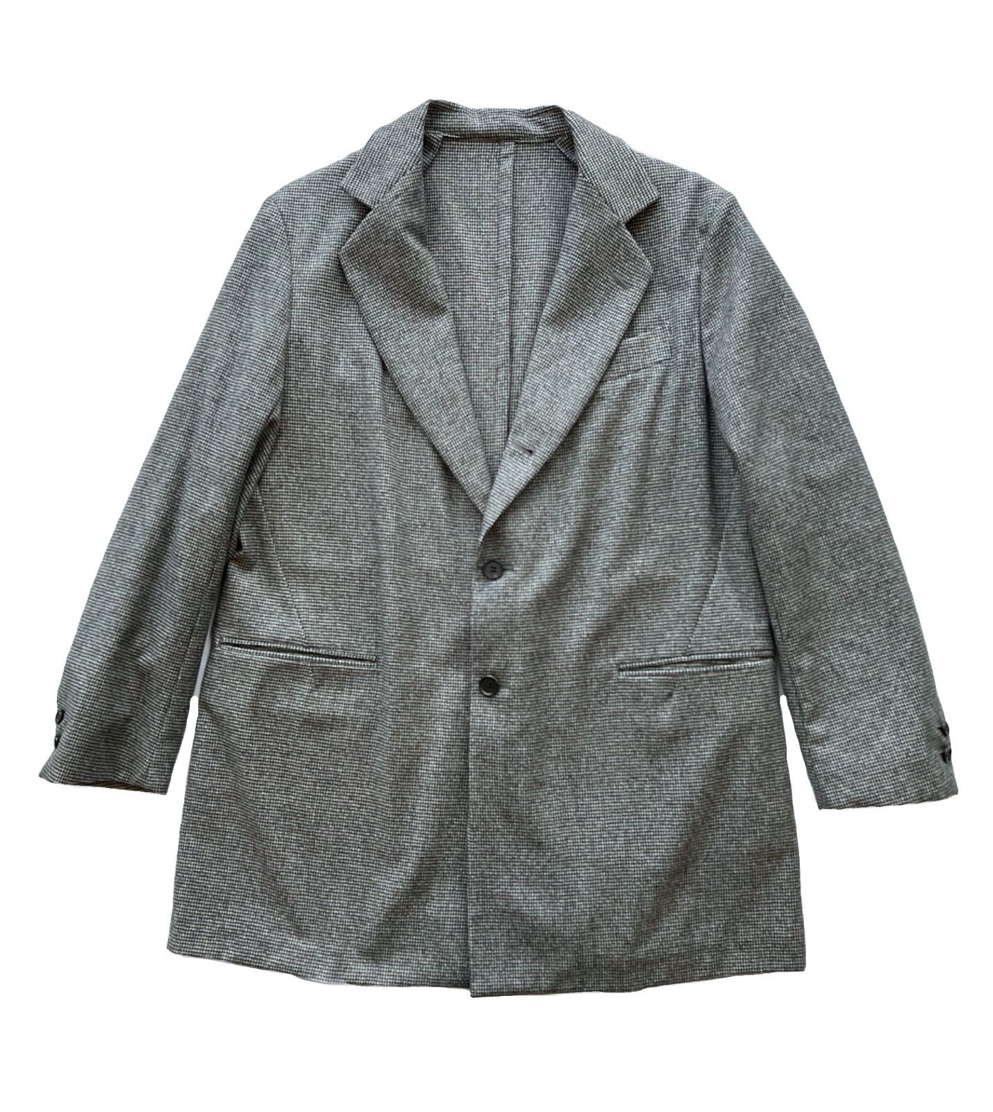 la favola ラファーボラ LONG JACKET ハゥンドトゥース柄ジャケット