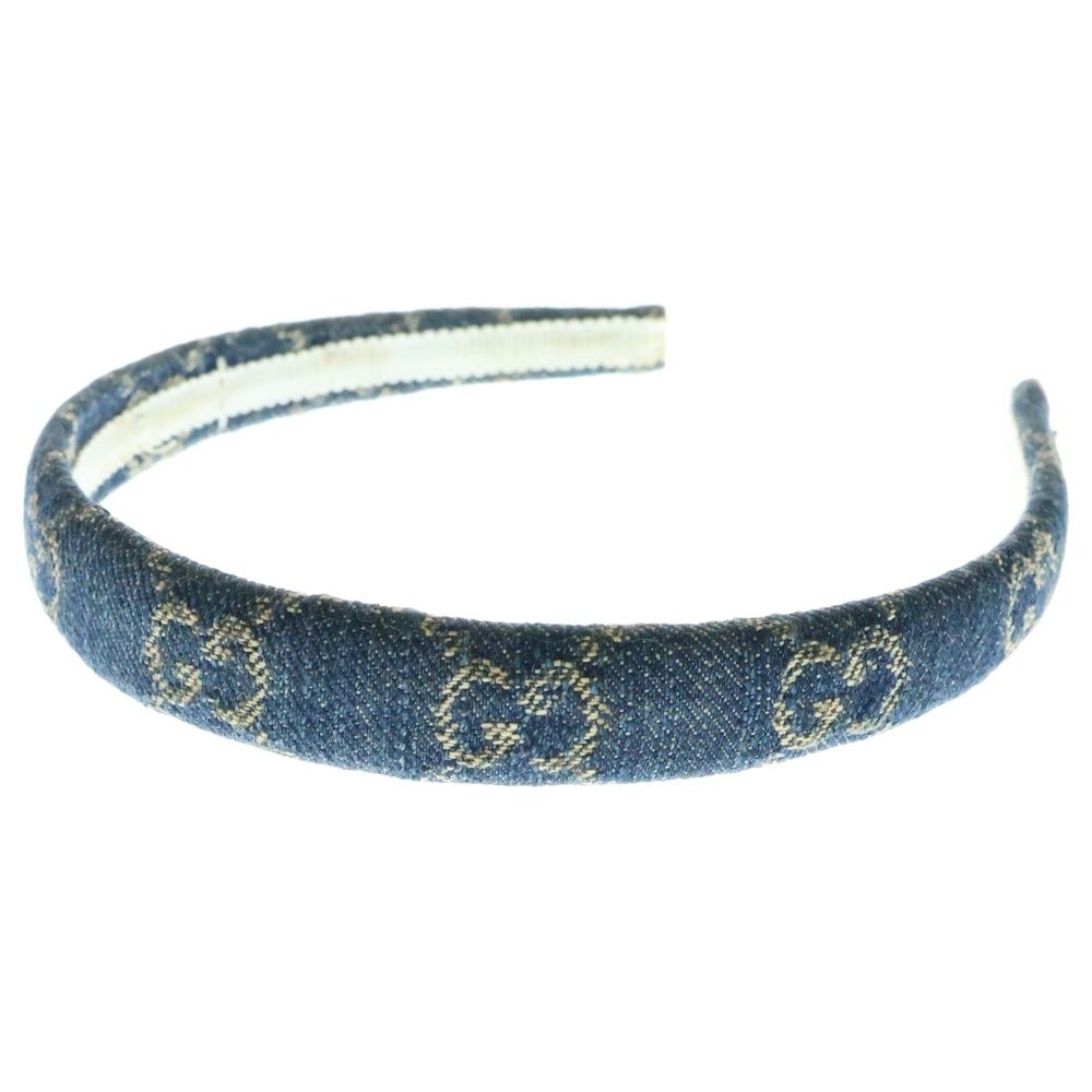 GUCCI グッチ GGデニム カチューシャ インディゴ ヘアバンド 652835