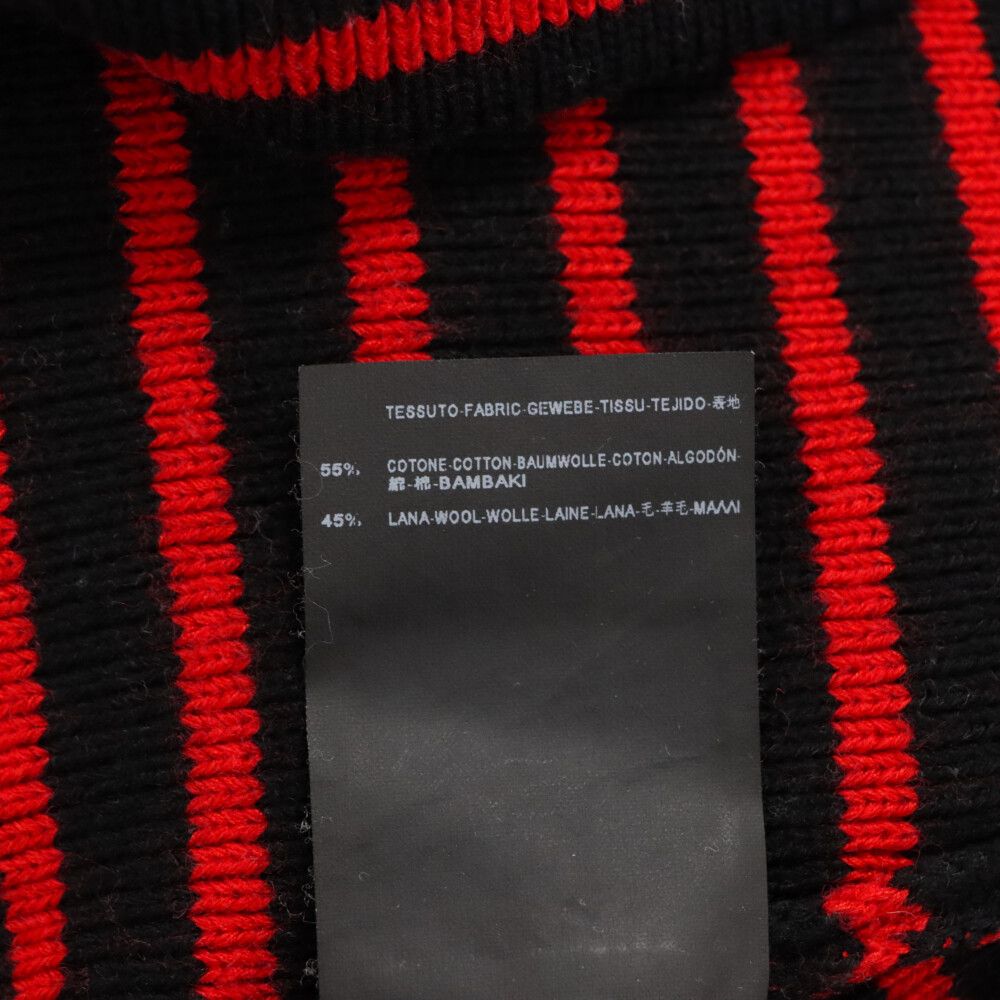 15AW SAINT LAURENT PARIS ボーダーニットセーター SAINT LAURENT PARIS（サンローランパリ）ニット・セーター 黒 サイズ