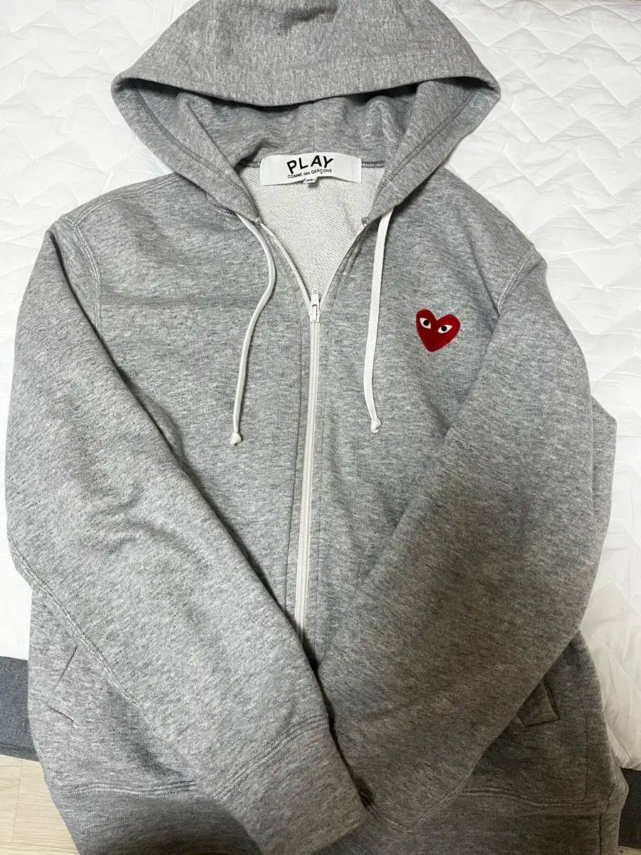 コム デ ギャルソン グレー フードジップアップ xs 高品質