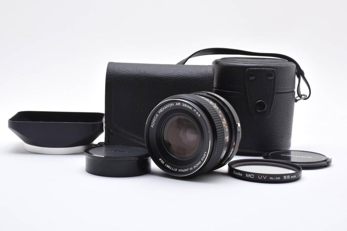 ☆希少 / 極上品☆ コニカ KONICA HEXANON AR 28mm F3.5 単焦点【金属