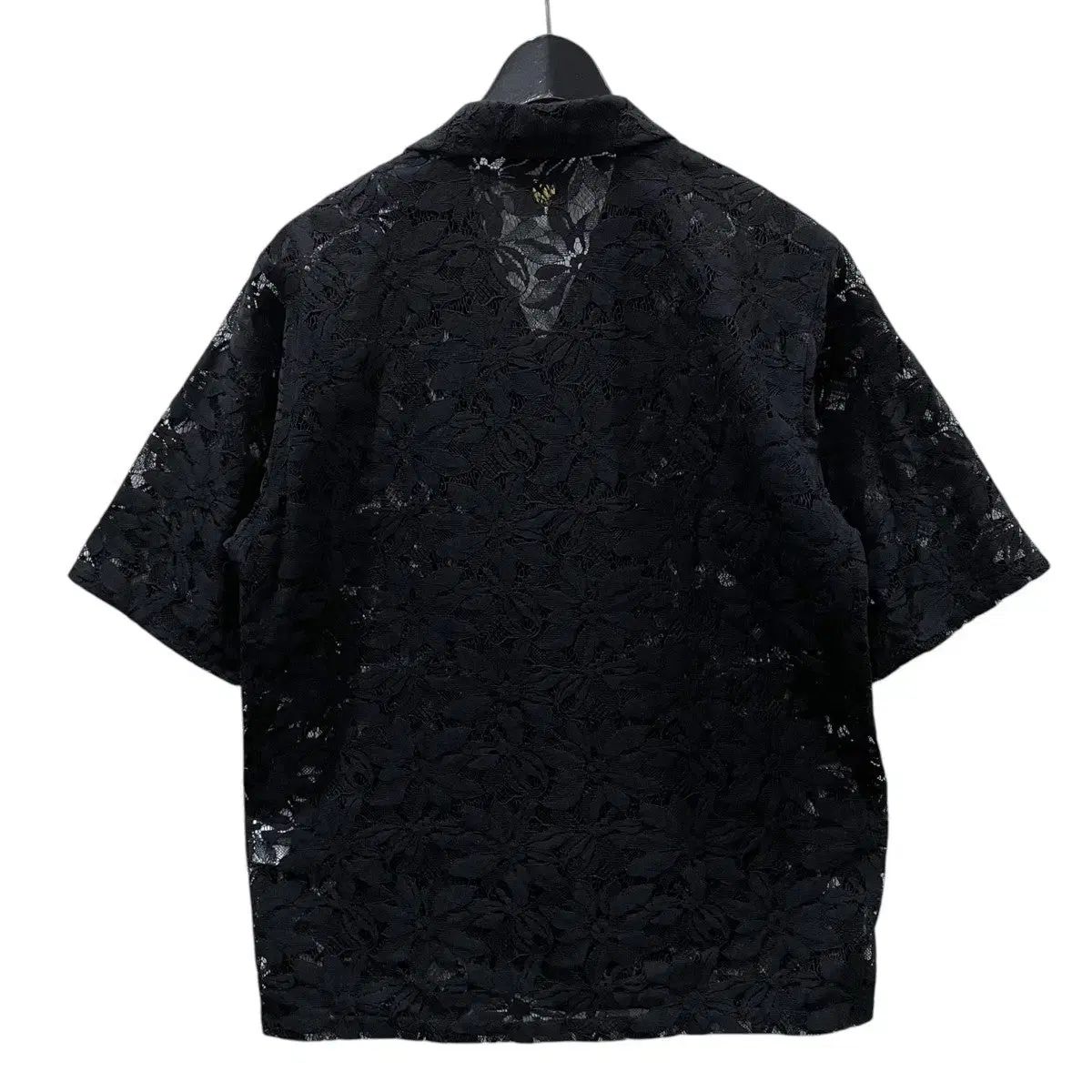 H*i様 ニードルス レース素材の黒半袖シャツ NEEDLES(ニードルズ) カバナ レース シャツ 黒 - メルカリ