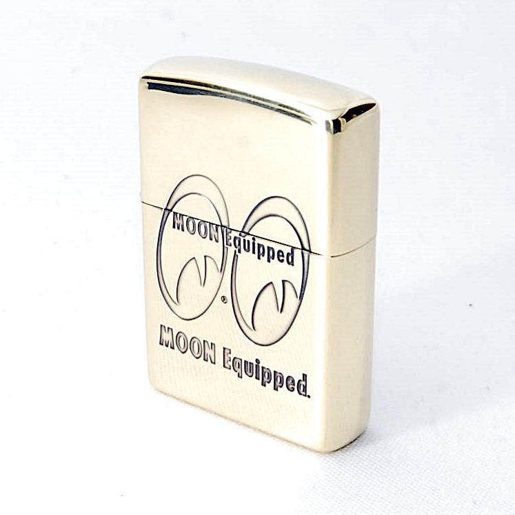 匿名配送】MOON Equipped Zippo ライター Brass 真鍮 MQG179BR ジッポ 