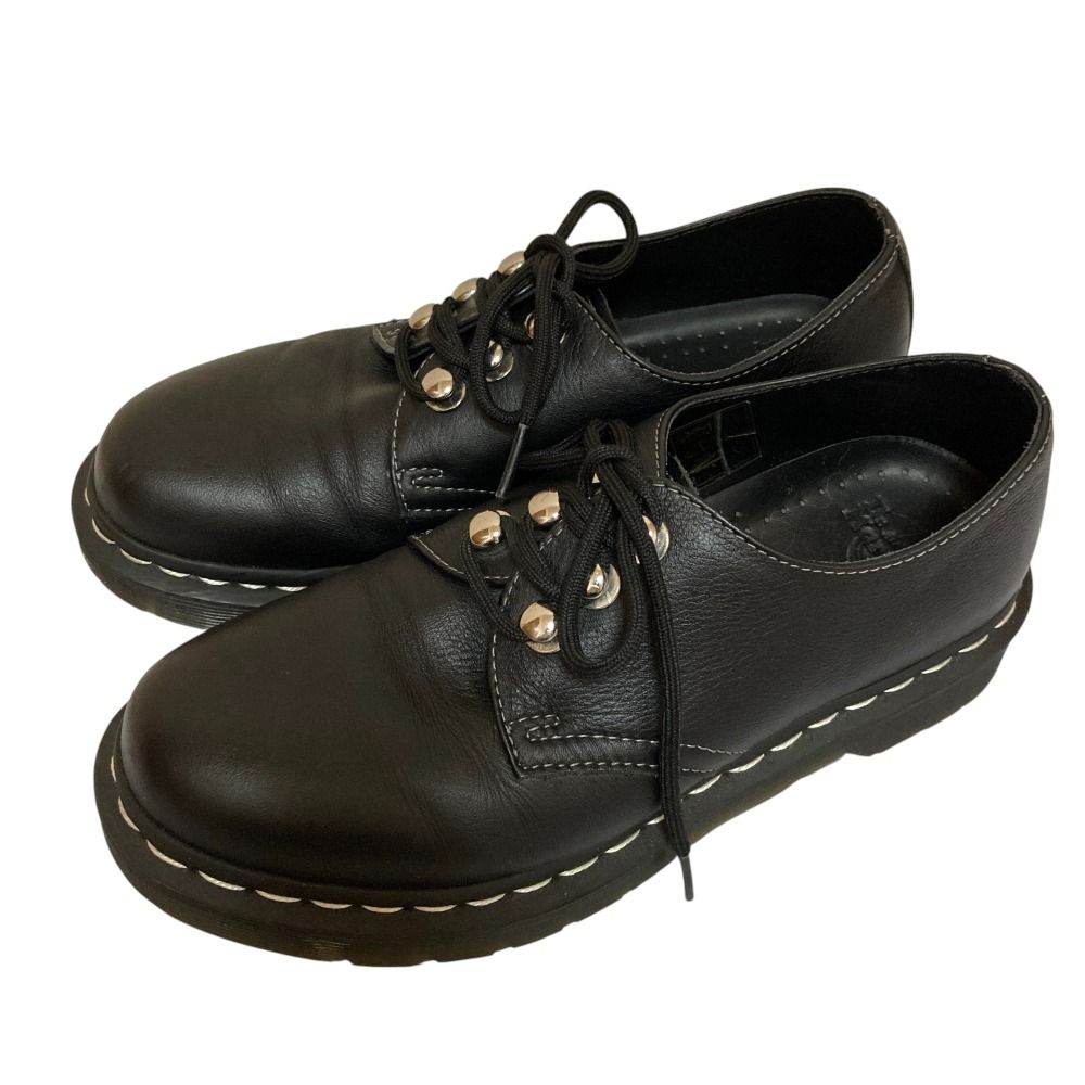 【美品】Dr. Martens 1461 UK5 ブラックレザーギリーシューズ classic_10007361