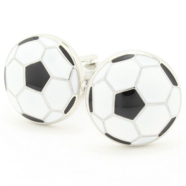 勝負は白黒つけたいサッカーボール カフス カフスボタン カフリンクス cufflinks cuffs メンズ 男性 結婚式 ユニーク おもしろ 面白 面白い スポーツ ゲーム スーツアクセサリー専門店 ブライダ