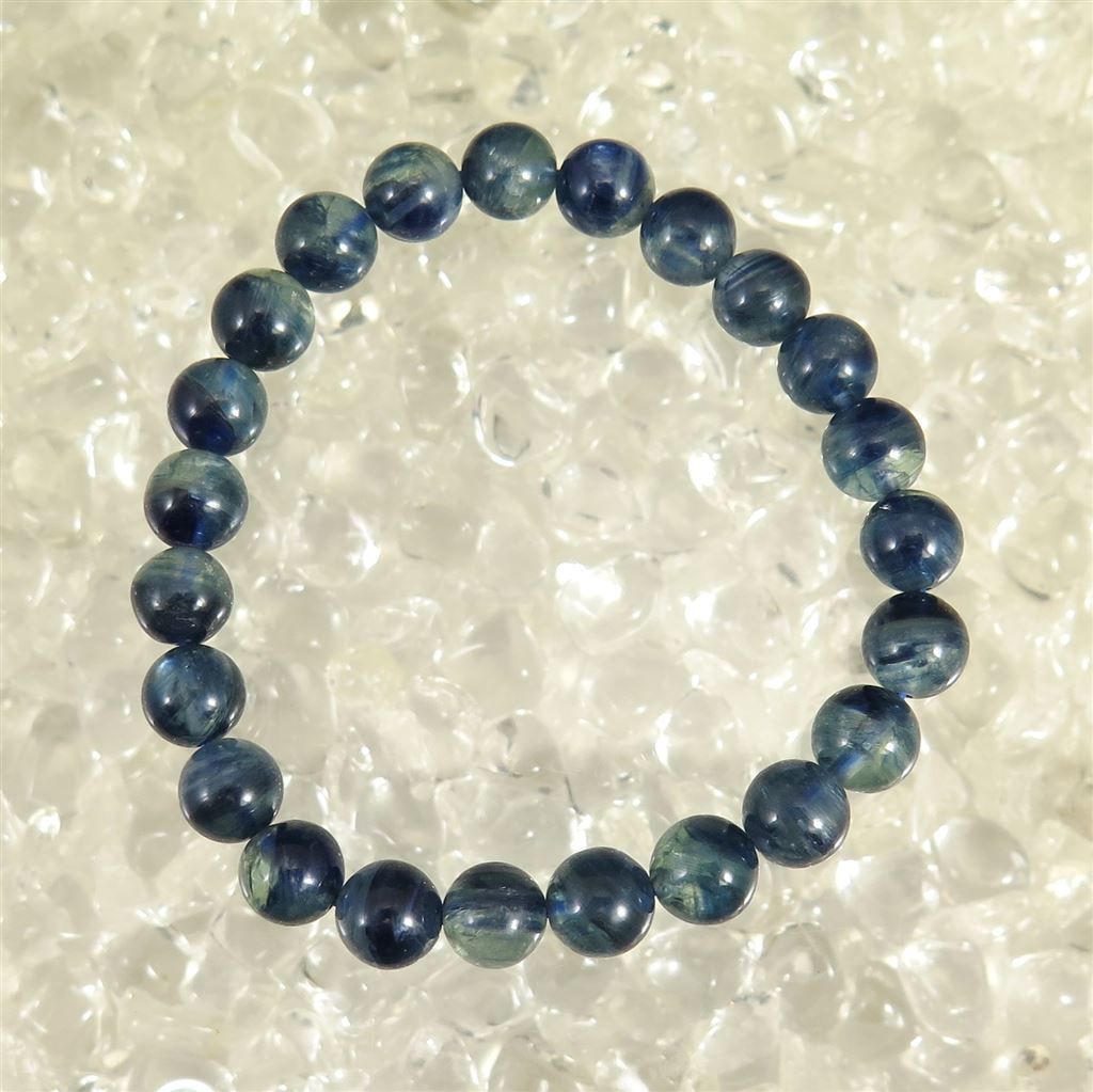 カイヤナイト　藍晶石　4A+グレード 8mmブレスレット 23.7g