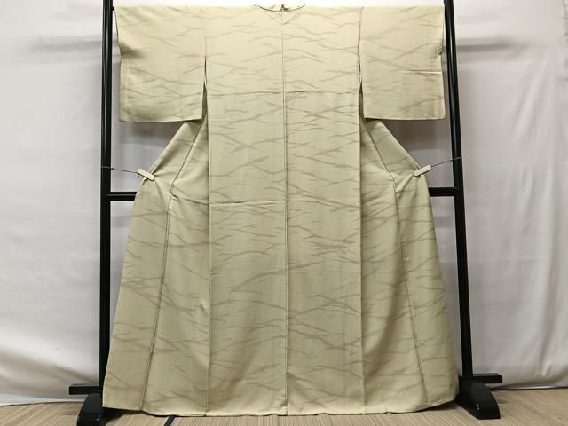平和屋着物○上質な紬 舞葉文 正絹 逸品 CAAY4857ut 平和屋着物