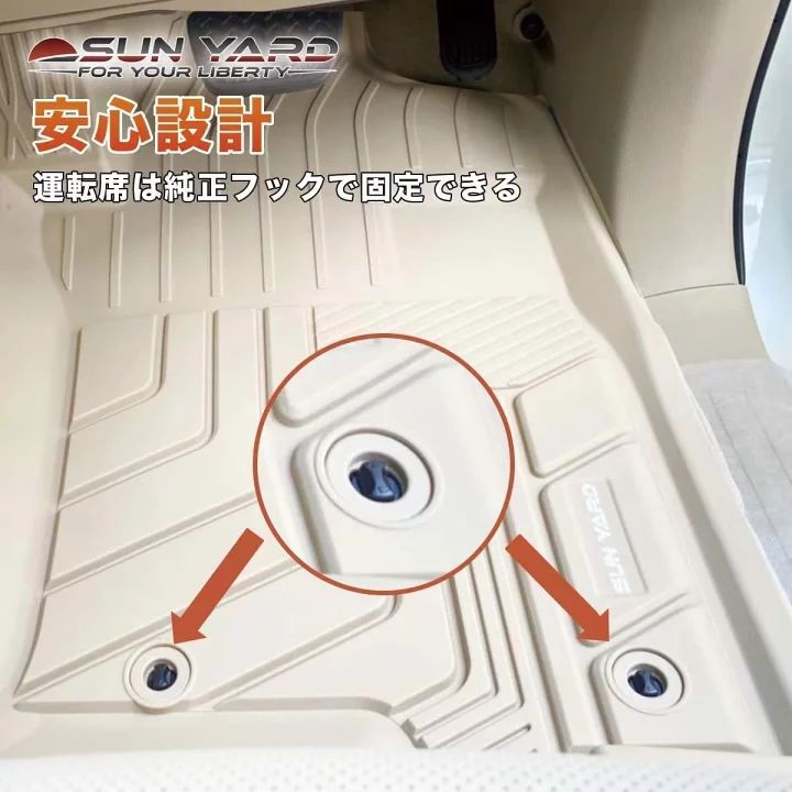 トヨタ ランドクルーザー プラド 150系 7人乗り フロアマット