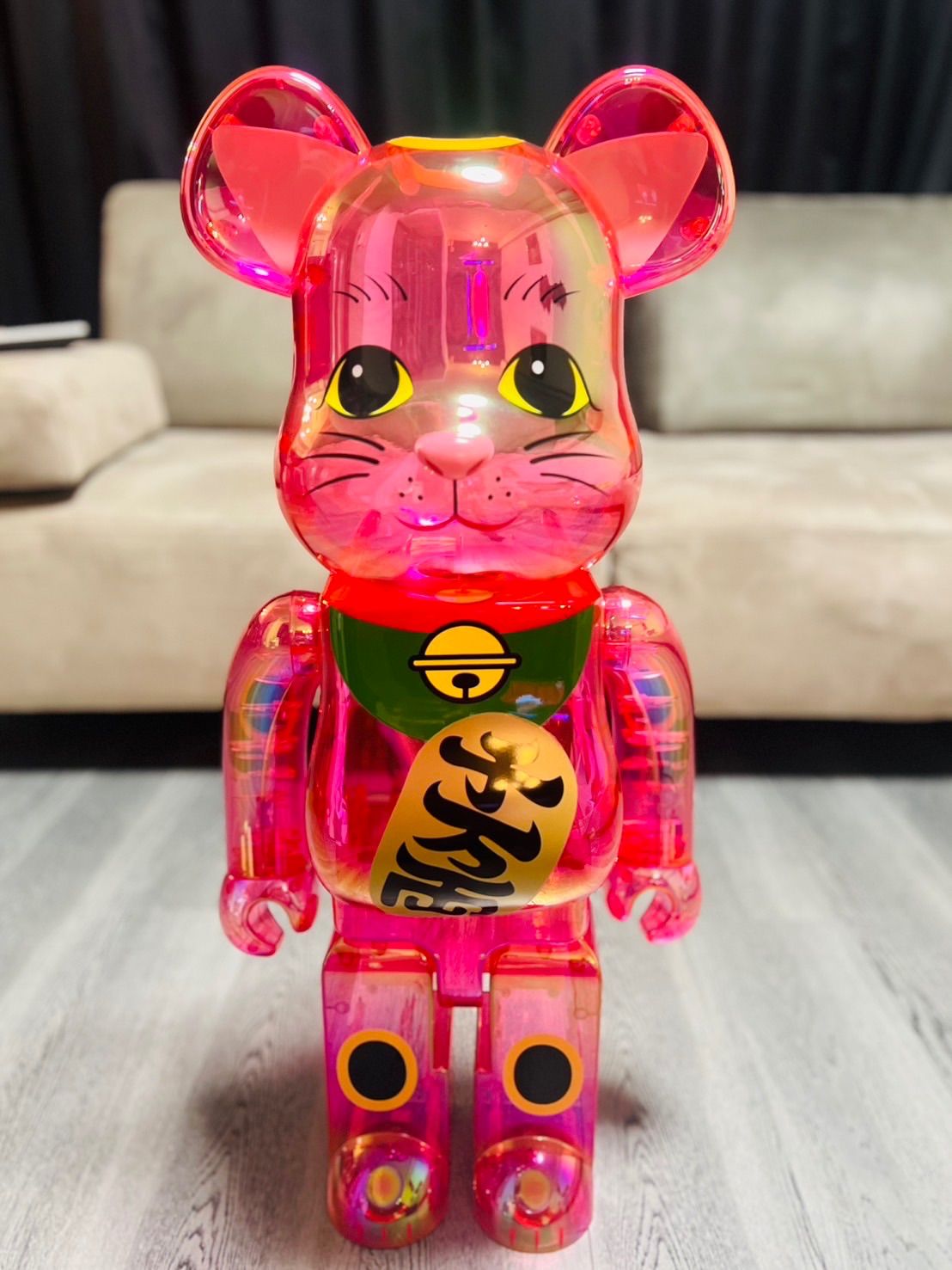 【気質アップ】 BE@RBRICK 招き猫 TOKYO MCT – 1000％ 桃色透明メッキ その他