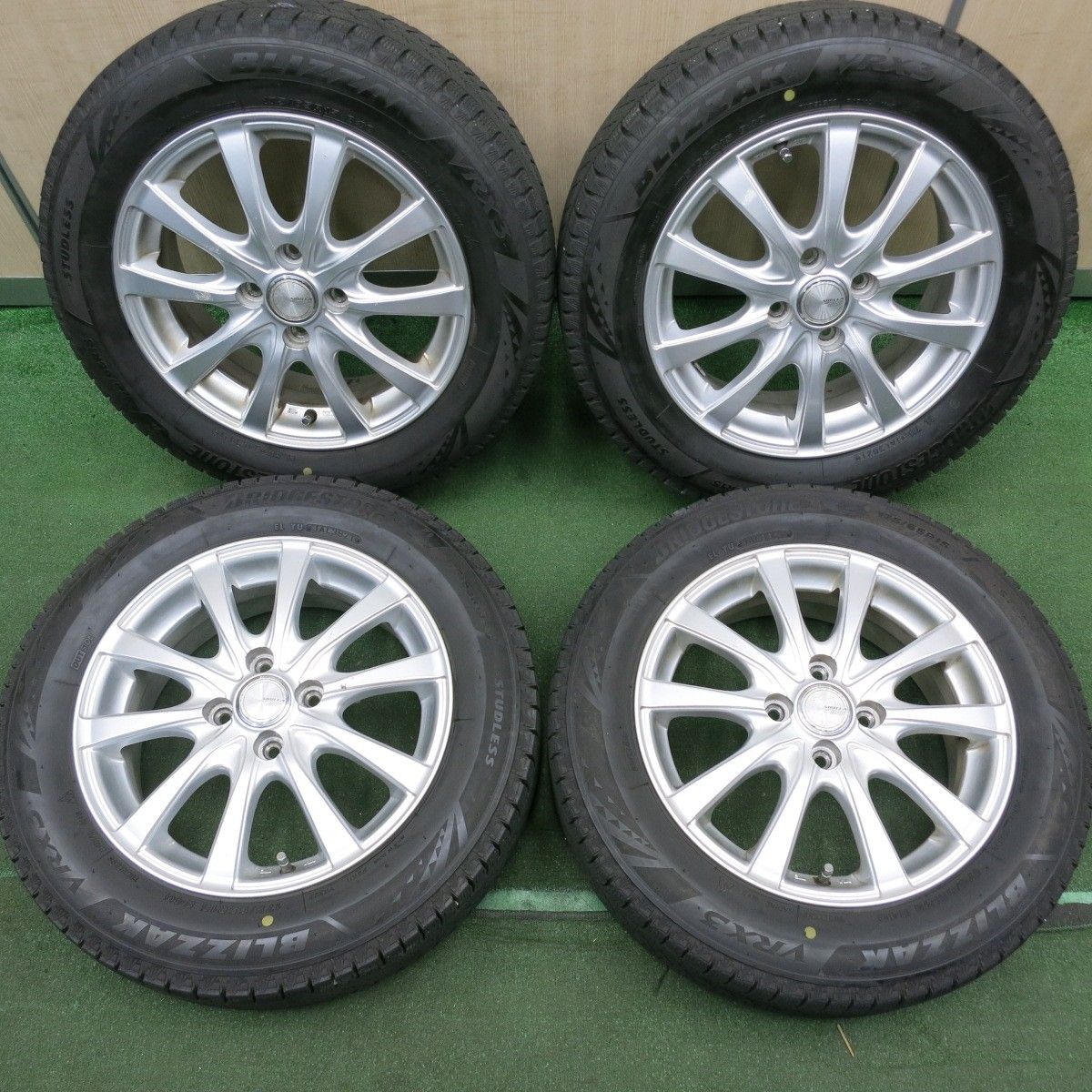 *送料無料* バリ溝！21年！9分スタッドレス 175/65R15 ブリヂストン ブリザック VRX3 SIBILLA NEXT IR-Z シビラ 15インチ PCD100/4H4050804HAス