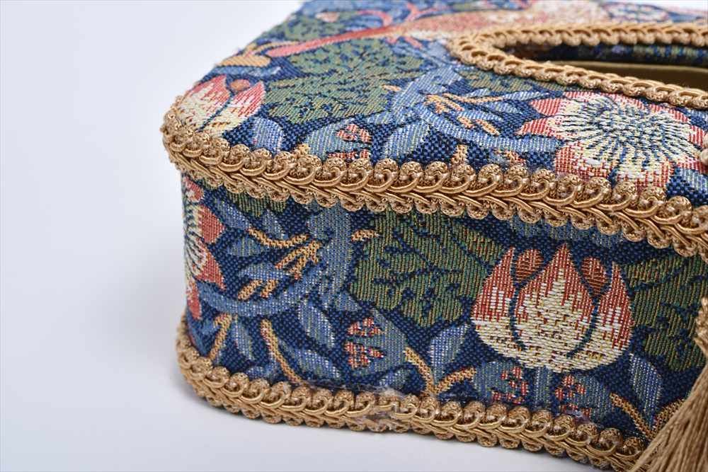 ティッシュ ボックスケース ホルダー ジェニファーテイラー いちご泥棒 ティッシュ ボックスケース ホルダー ジェニファーテイラー いちご泥棒