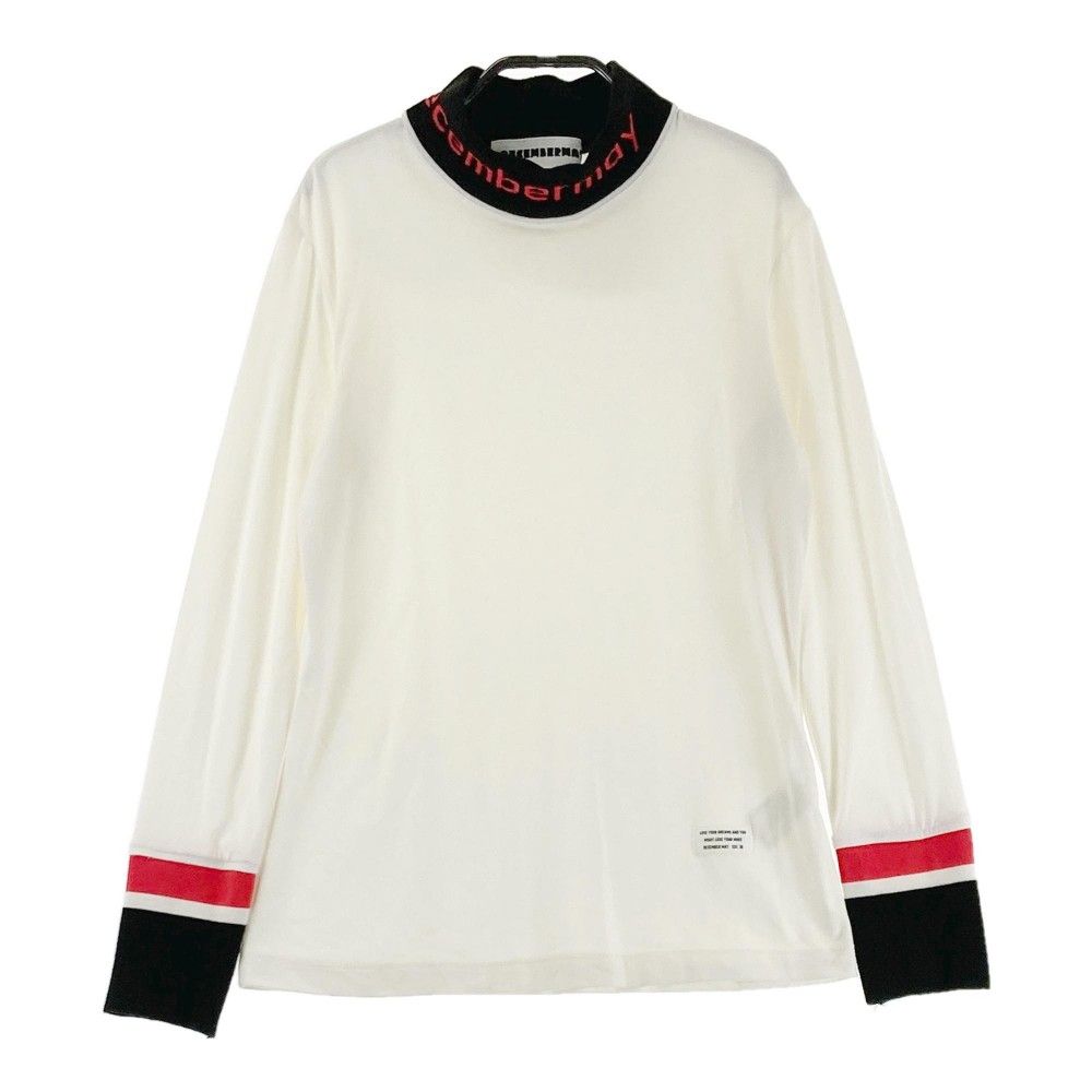 サイズ：M DECEMBERMAY ディセンバーメイ  長袖ハイネックTシャツ  ホワイト系 [240101439398] ゴルフウェア レディース ストスト サイズ：M DECEMBERMAY ディセンバーメイ 長袖ハイネックTシャツ
