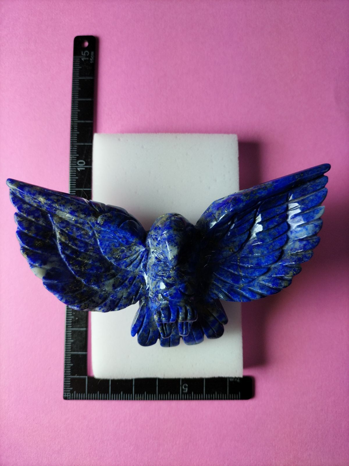 大人気，SALE】 天然石 ラピスラズリの 鷲 の置物です。工芸品！