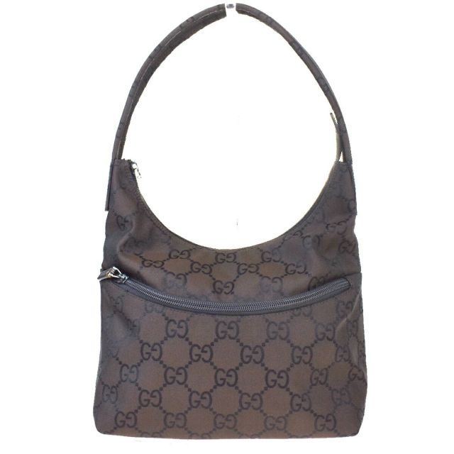 【中古】 グッチ(Gucci) GGキャンバス ホボ ユニセックス キャンバス ショルダーバッグ ブラウン 03PA570