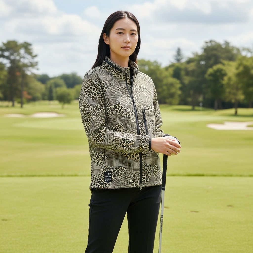 レディース マスターバニーエディションレオパード柄レインウェア0