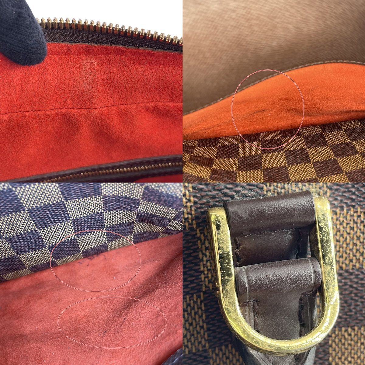 中古】LOUIS VUITTON ルイ・ヴィトン N51155 トリアナ ダミエ ブラウン