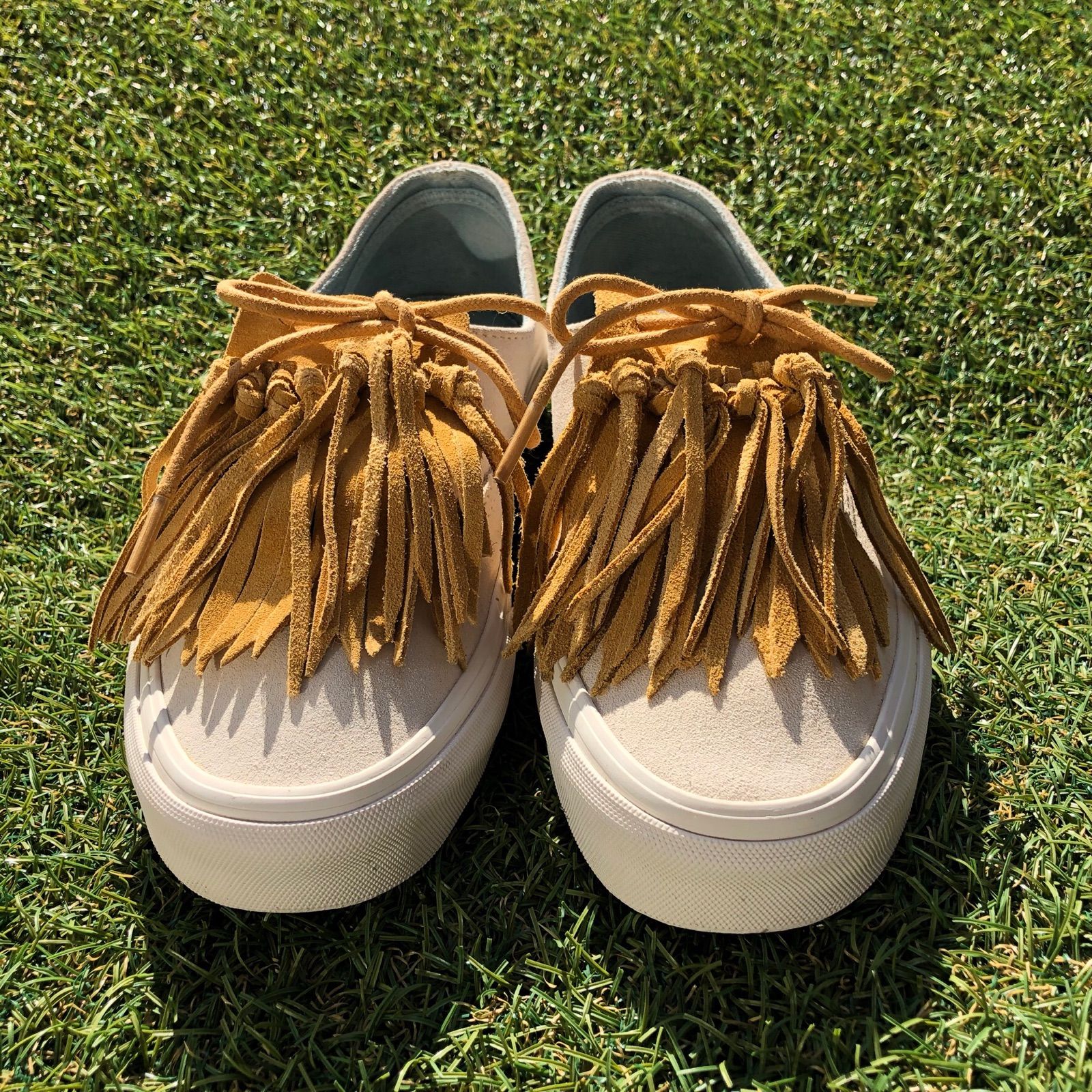 美品23 US企画！VANS ヴァンズ オーセンティック フリンジ E645 - メルカリ