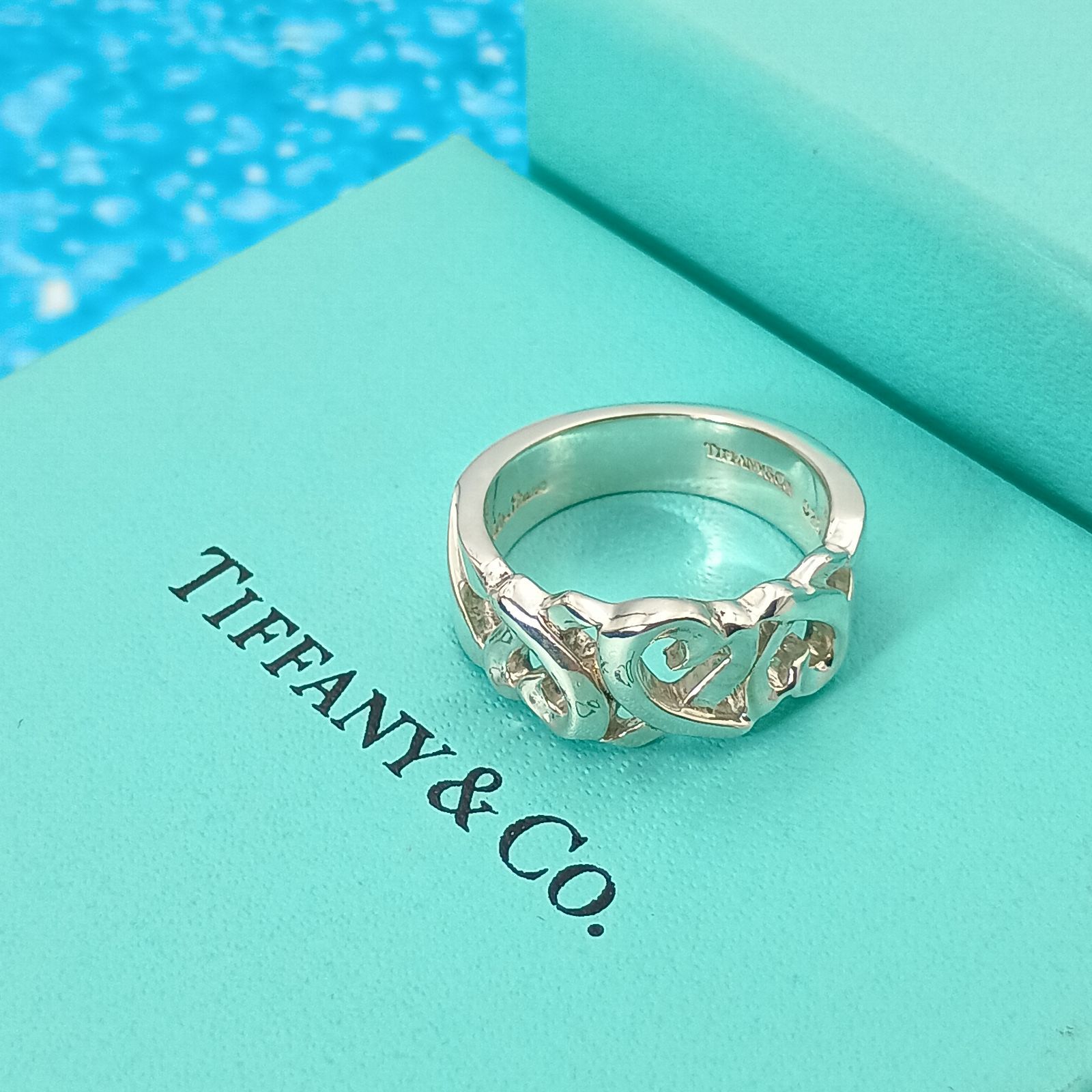 TIFFANY&Co ティファニー 14号 トリプルラビングハート リング - メルカリ