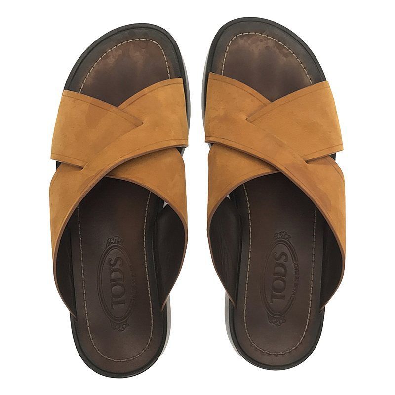 TOD'S ブラウンストラップサンダル TOD'S - TOD'S トッズ 未使用展示品 ブラウン レザー ストラップ