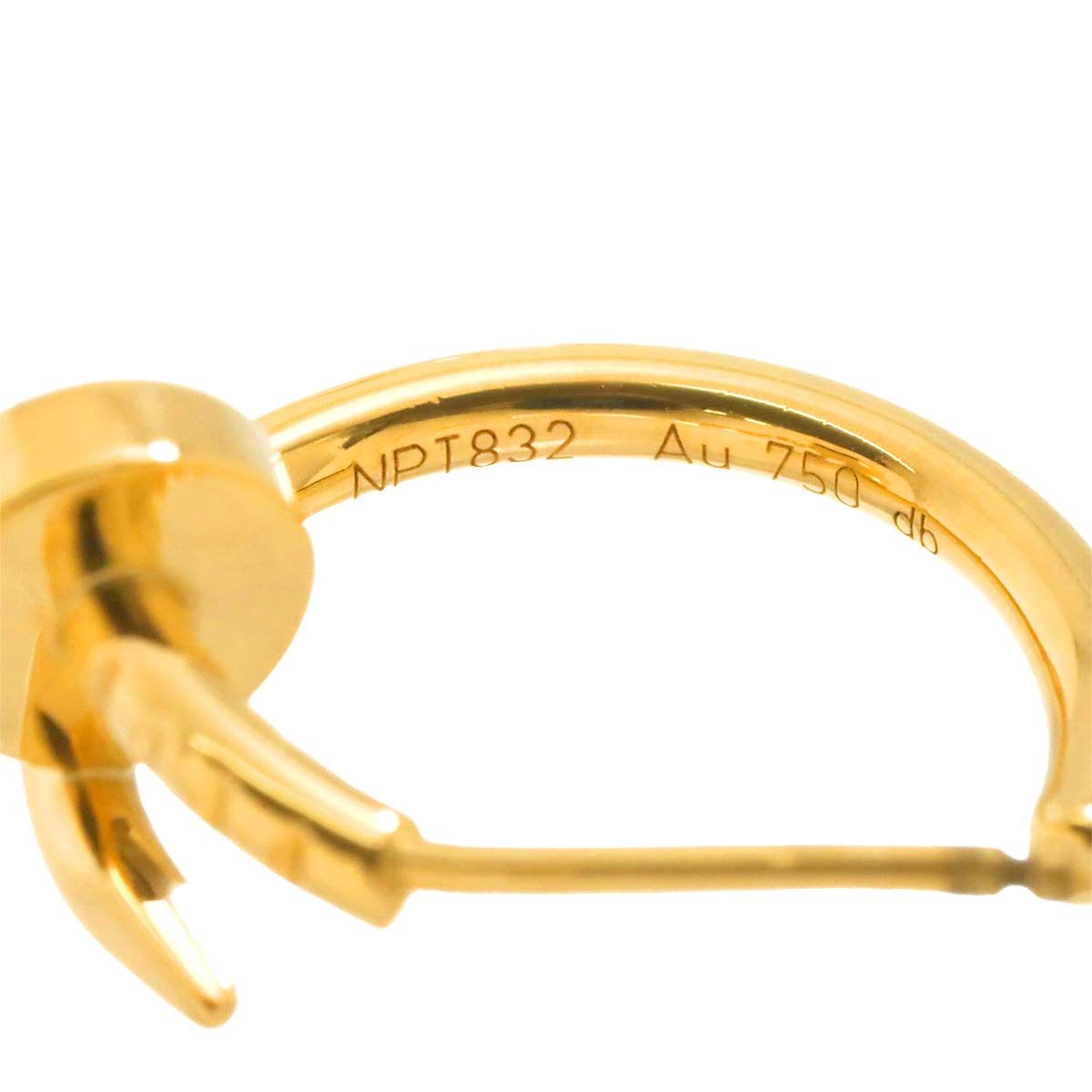 カルティエ ジュストアンクル ピアス YG 美品 CARTIER カルティエ ジュストアンクル イヤリング ピアス K18 YG