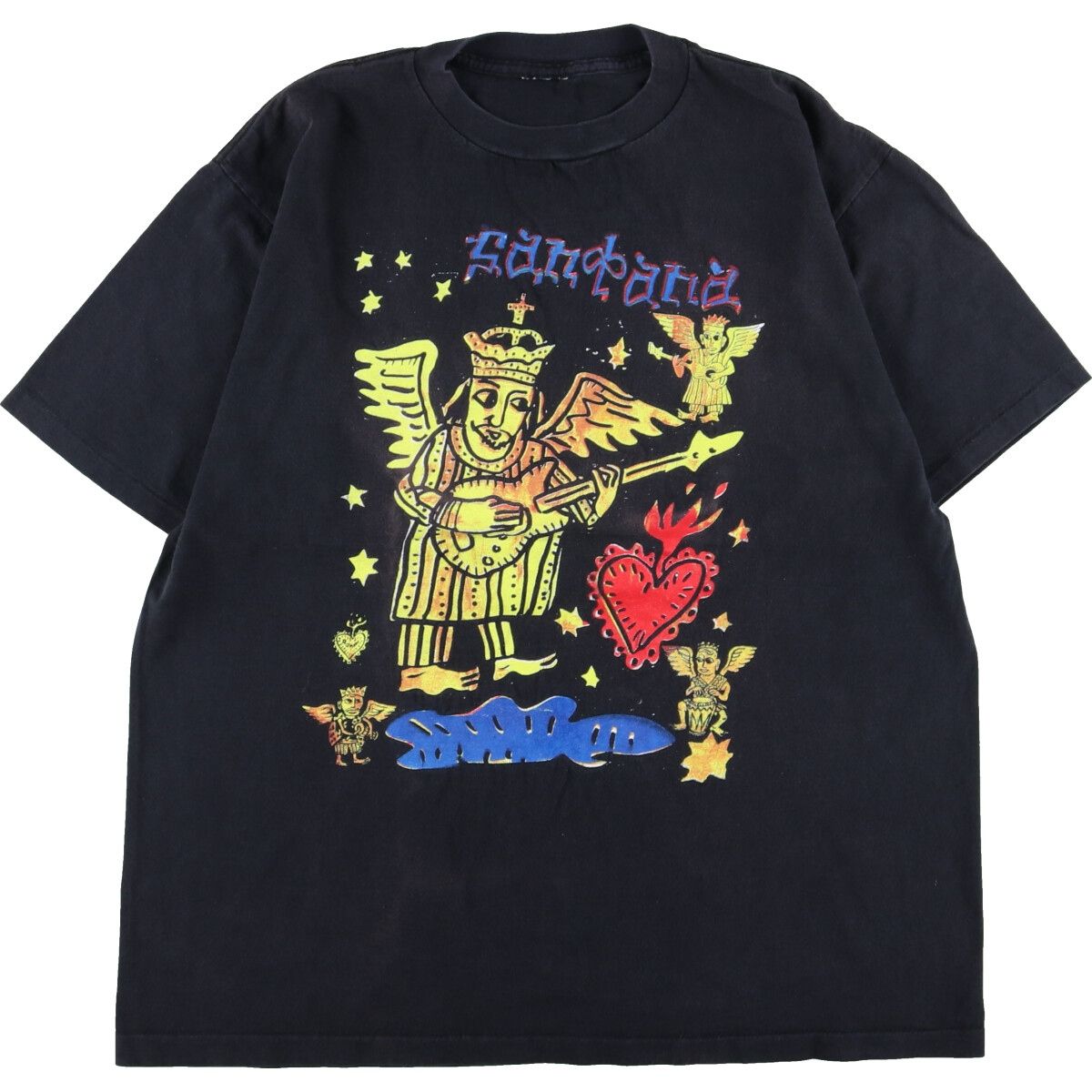 古着 90年代 UNKNOWN SANTANA サンタナ WORLD TOUR 両面プリント 