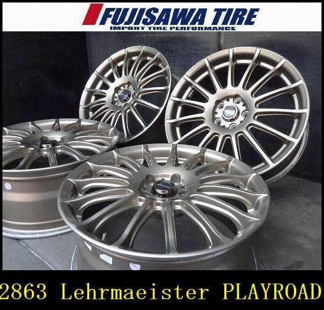 2863 B▲ Lehrmaeister PLAYROAD▲17x7.5J 5穴 PCD100 50▲4本▲